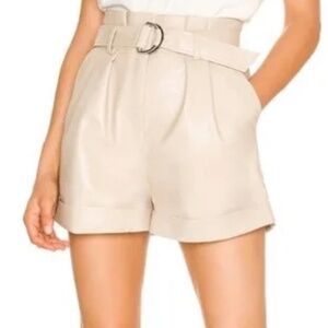 Lovers and Friends Alexandra Shorts! Taupe leather
